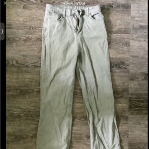 High waisted straight leg